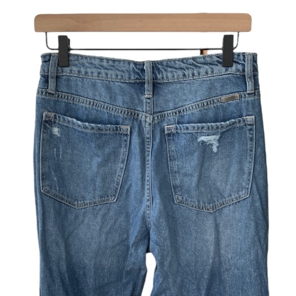 Kancan 90s Distressed Wide Leg Jeans Boyfriend High Waisted - Picture 5 of 11